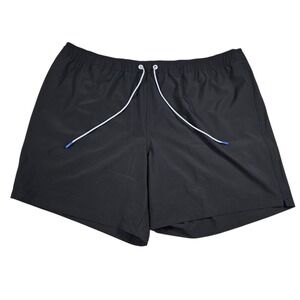 Bonobos Men's Black Quick Dry UPF50+ Mesh Lined 7" Inseam Swim Shorts, Size XXL